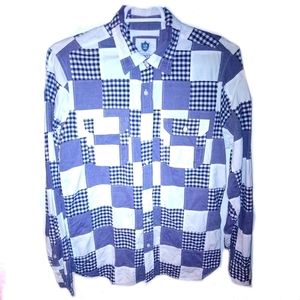 MEN'S LEVI'S EXTRA LARGE BUTTON-DOWN PATCHWORK SHIRT